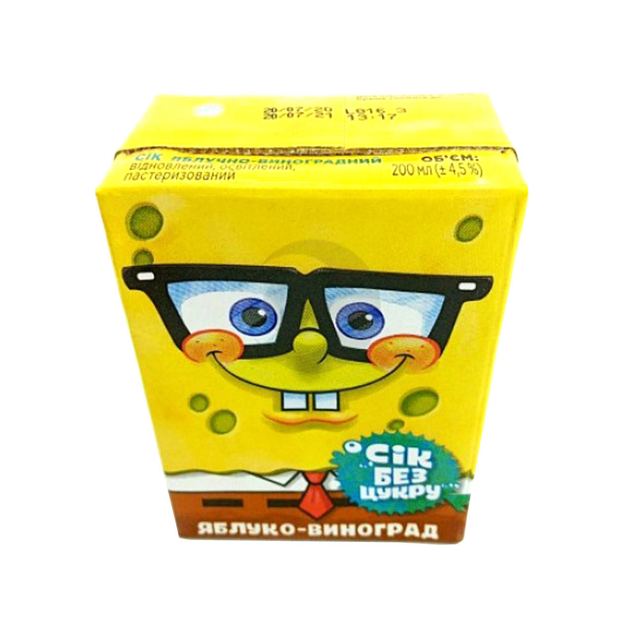 

Сок без сахара яблоко-виноград 200 мл