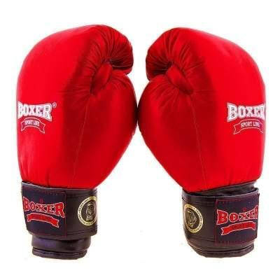 

Боксерские перчатки Boxer Profi ФБУ, 10oz,12oz, красный