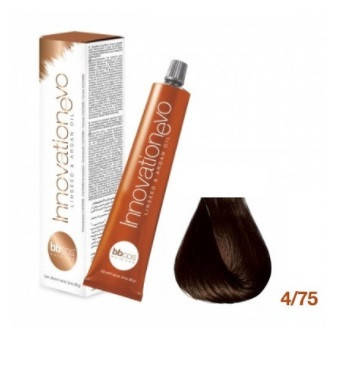 

Стойкая Краска Для Волос BBCos Innovation Evo Hair Color Cream № 4/75 Каштановый Натуральный Шоколадны, 100 Мл