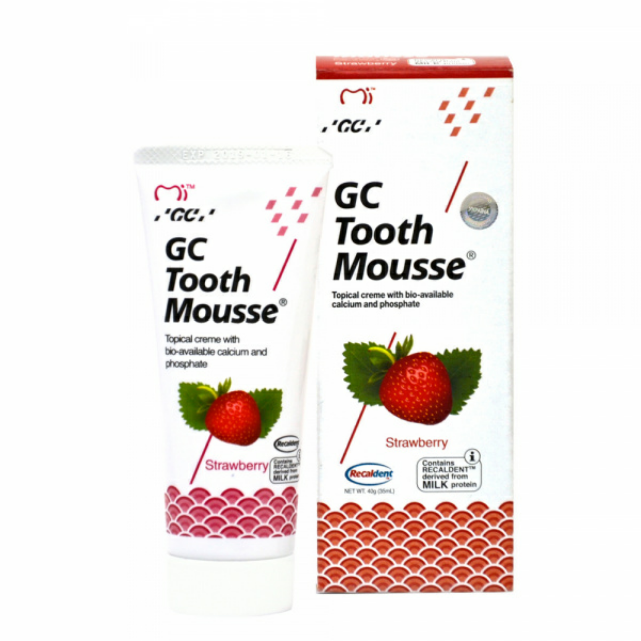 

Крем для зубов GC Tooth Mousse Strawberry, 35 мл
