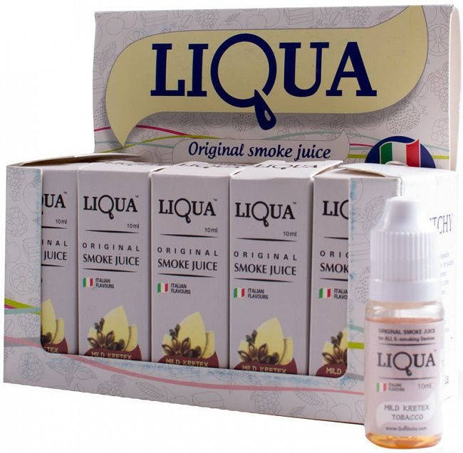 

Жидкость заправка для электронной сигареты LIQUA 10мл MILD KRETEX TOBACCO