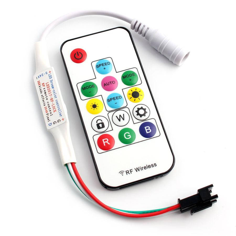 

Контролер RGB LED WS2812B адресный беспроводный