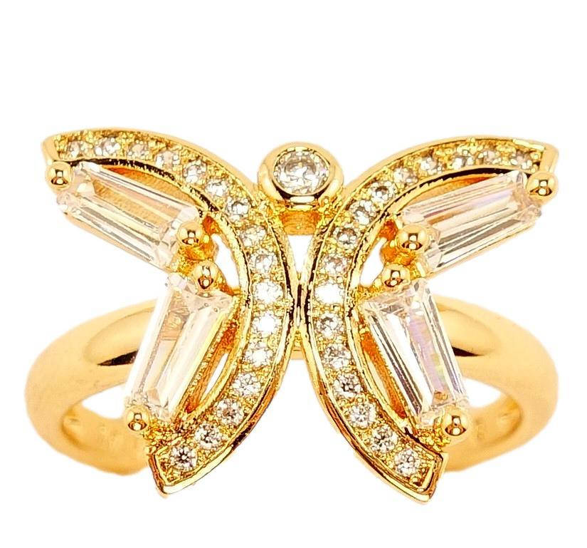 

Кольцо ХР Позолота 18K "Бабочка" р.16,17,18.5