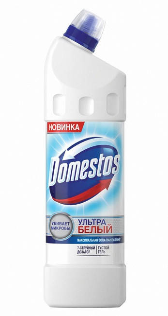 

Domestos средство для очистки унитаза Эксперт сила 7/ 1л ультра белый