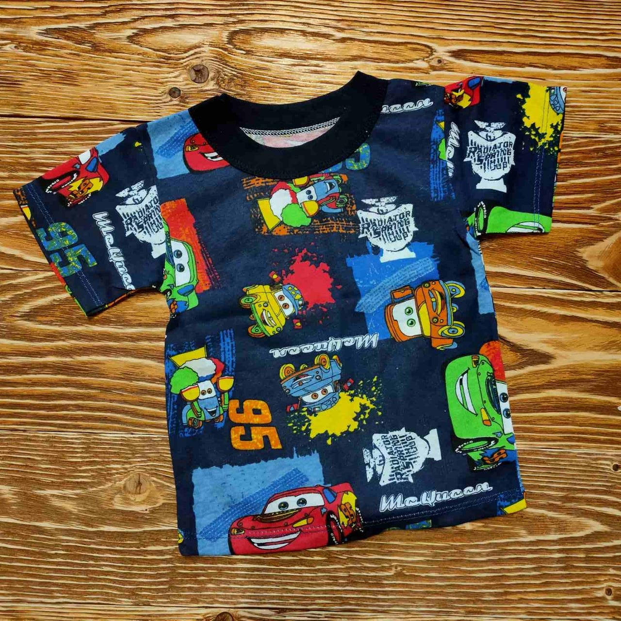 

Хлопковая футболка для мальчика на 1-2 года