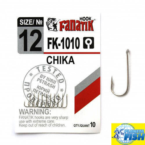 

Крючок одинарный Fanatik CHIKA FK-1010 (10шт)