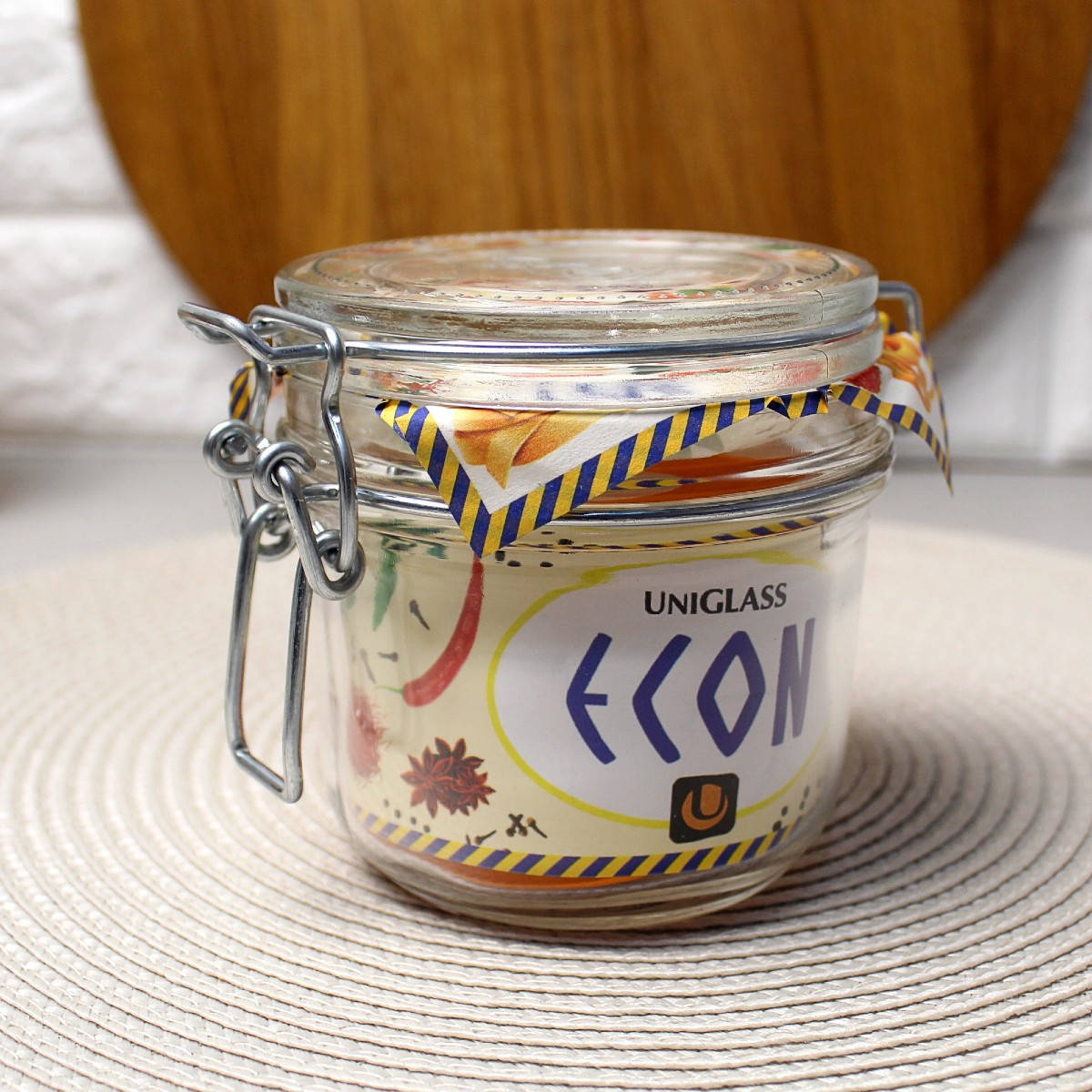 

Стеклянная банка с бугельным замком для десертов 0,35л, Прозрачный