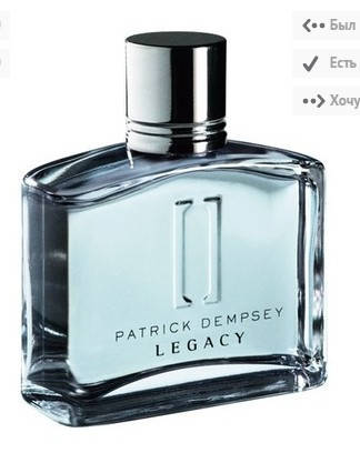 

Patrick Dempsey Legacy туалетна вода 75 мл, Ейвон, Патрік Демпсі, Avon