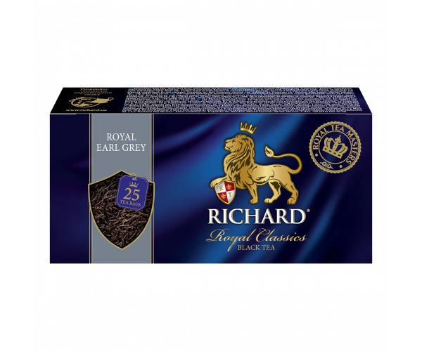 

Чай "Річард" "Royal Earl Grey" 25 пакетиків 50 г (25*2г)