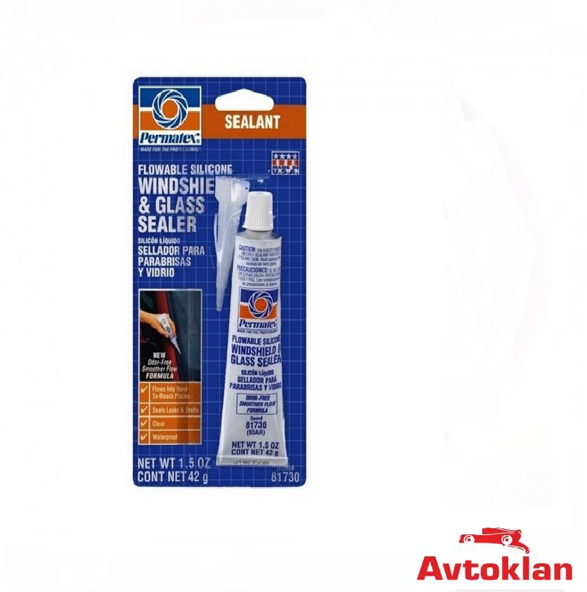 

Клей для стекл и фар Прозрачный 42g "Permatex" 81730 / Проникающий силиконовый герметик