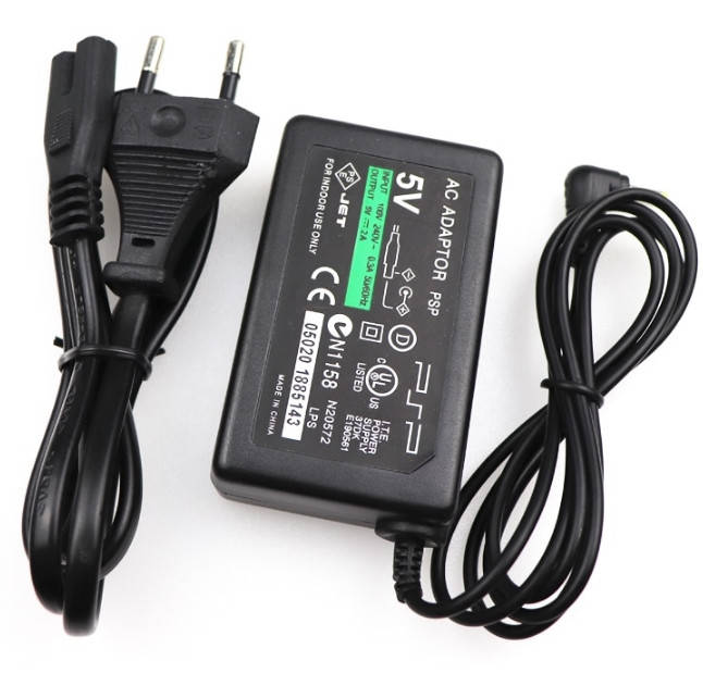 

Блок питания для Sony PSP 1000 2000 3000 зарядное, Черный