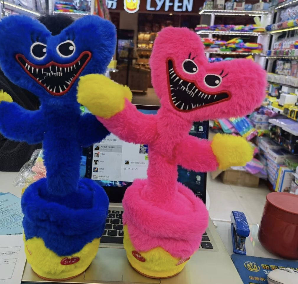 

Мягкая интерактивная игрушка Танцующий кактус плюшевый говорящий монстр Хаги Ваги No1 повторяет слова и поёт