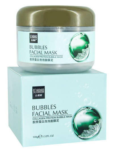 

Кислородная, пузырьковая, очищающая маска для лица Senana Bubble Mask, 100г