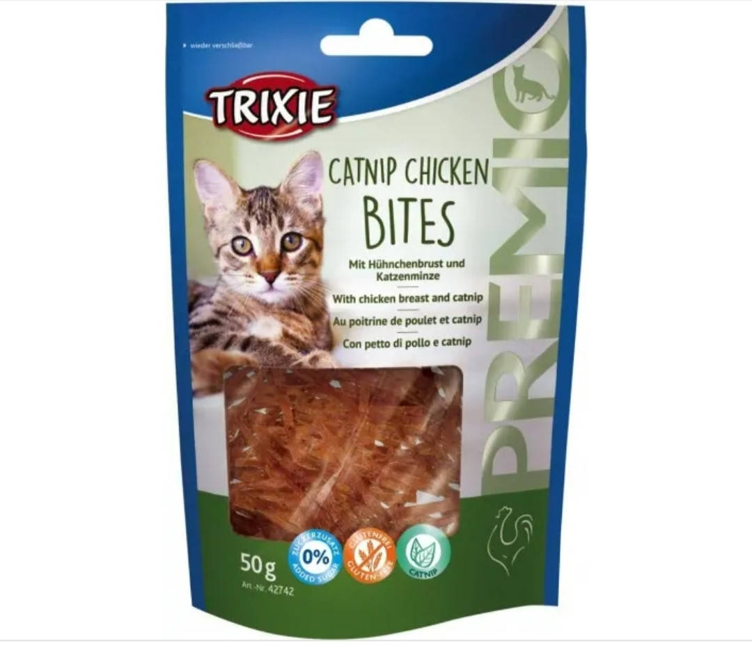 

Лакомство для кошек Trixie 42742 куринная грудка с кошачей мятой 50 г 11.22