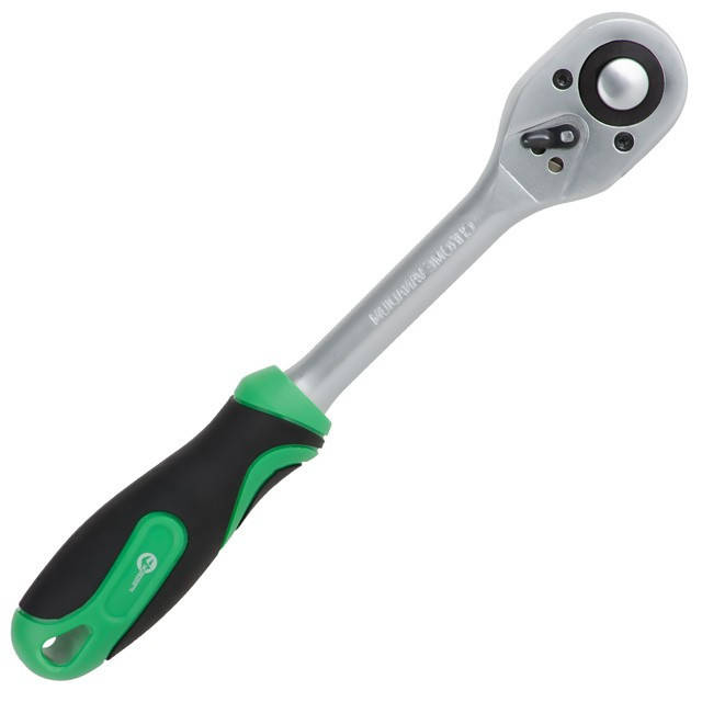 

Рукоятка с храповым механизмом на 72 зуба 1/2", Cr-v. INTERTOOL HT-2126