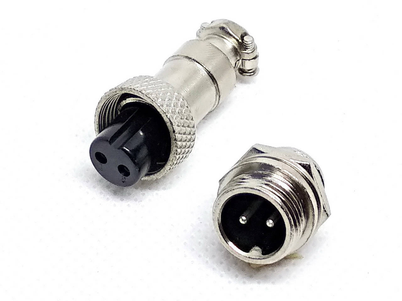 

Разъем mini XLR M12 2 контактный (2pin) пара, оптом
