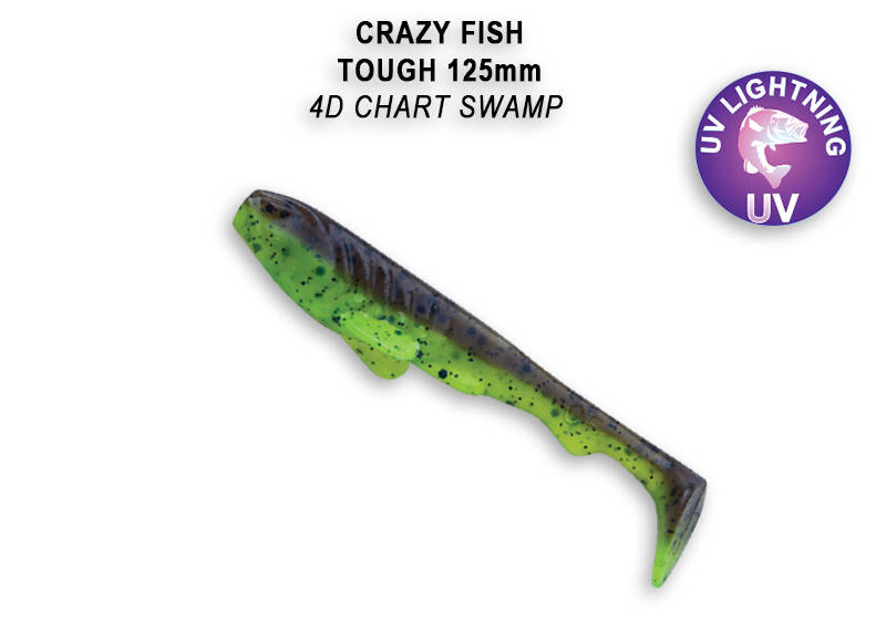 

Съедобный силикон Crazy Fish Tough 5" 28-125-4d-6 кальмар