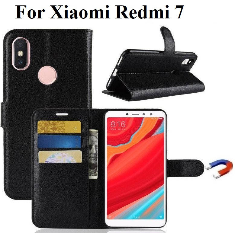 

Чехол книжка Wallet для Xiaomi Redmi 7, Черный