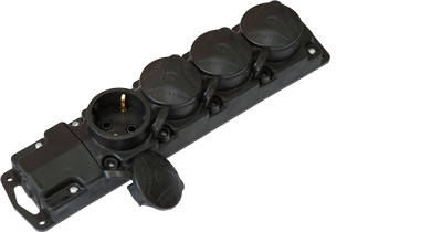 

Р16-467 Розетка переносная 4 гнезда евро гермет IP44 Bylectrica