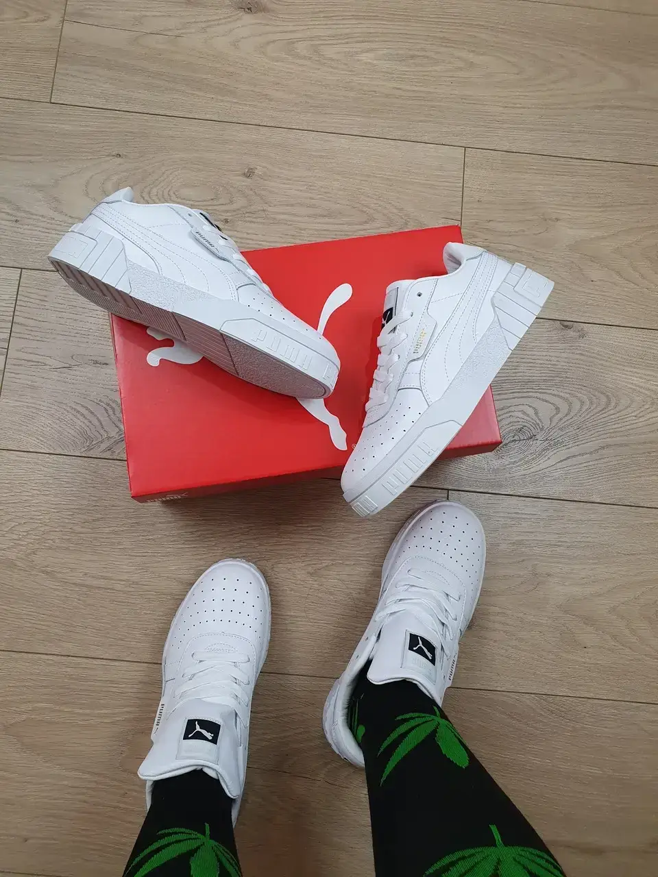 

Женские кроссовки Puma Cali Bold White белые Кроссы для девушек Пума Кали в белом цвете повседневные, Белый