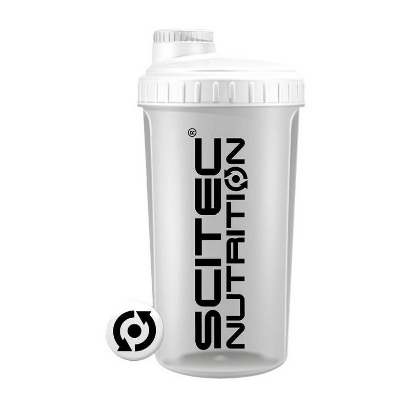

Шейкер Scitec Nutrition Shaker 700 ml opaque white lid