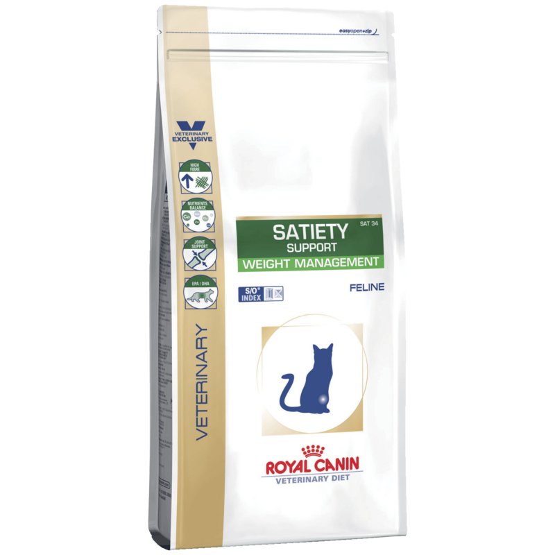 

Лечебный сухой корм для котов Royal Canin Satiety Weight Management Feline 1,5 кг Акция
