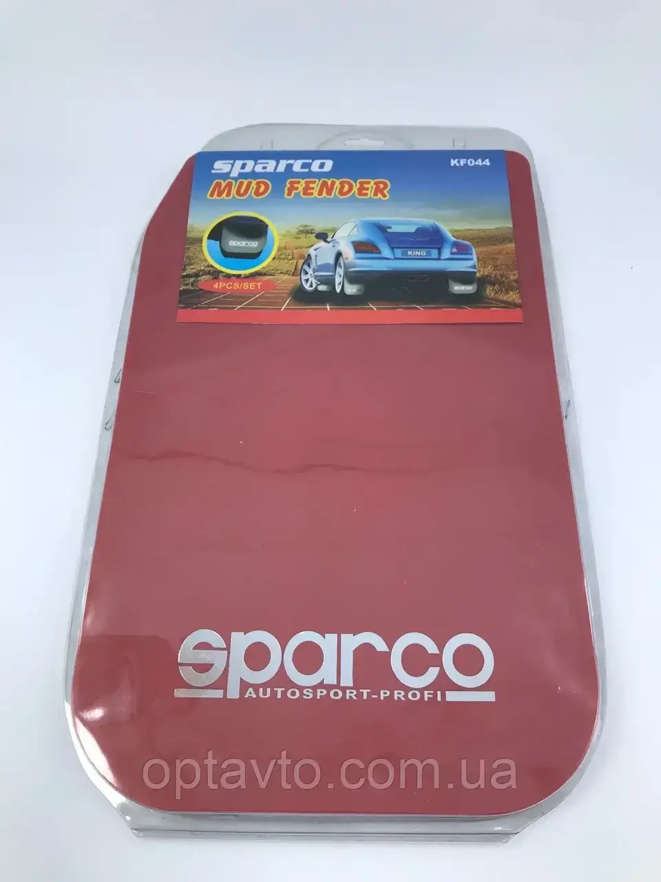 

Универсальные брызговики SPARCO комплект 4 штуки / красные