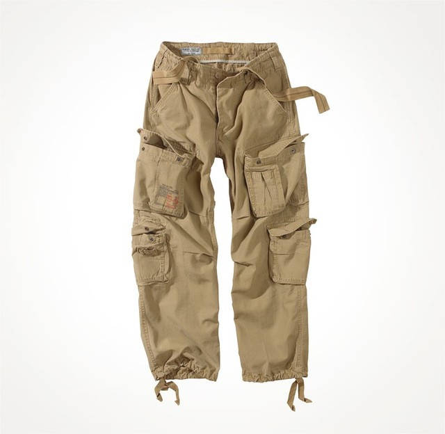 

Брюки мужские винтажные Карго цвет койот широкие AIRBORNE VINTAGE SURPLUS Германия L