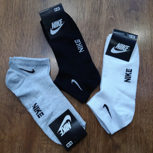 

Короткие демисезонные черные спортивные носки Nike, Черный