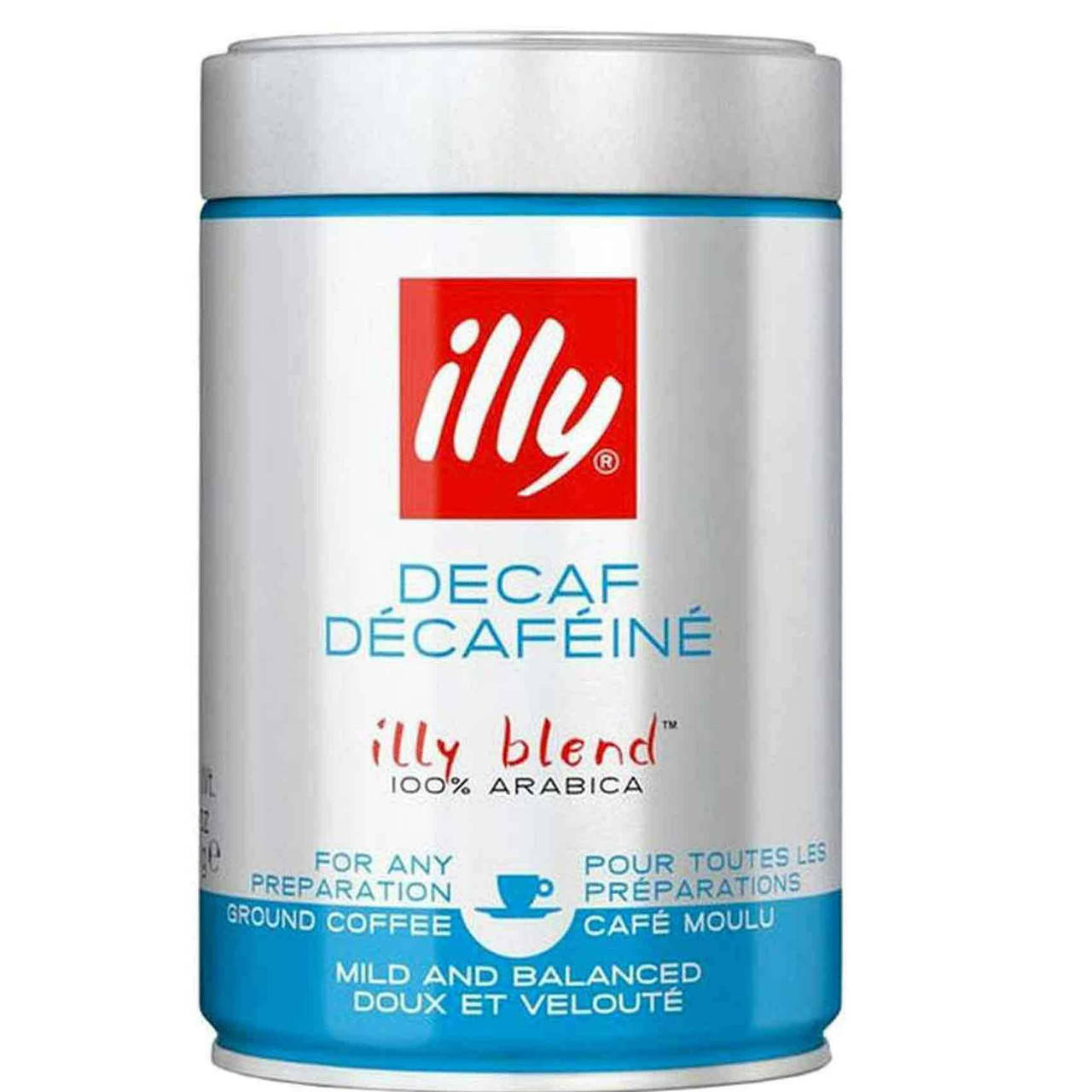 

Кофе молотый Illy Deca без кофеина 250 г ж/б (Италия)