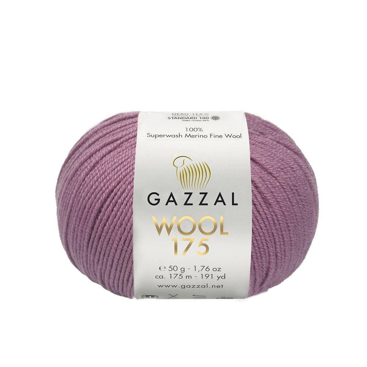 

Gazzal Wool 175 (Газзал Вул 175) № 351 (Пряжа мериносовая, нитки для вязания)