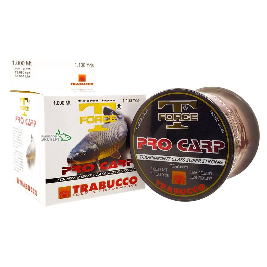 

Леска Trabucco T-Force Pro Carp 1000м 0,35мм 15,8г