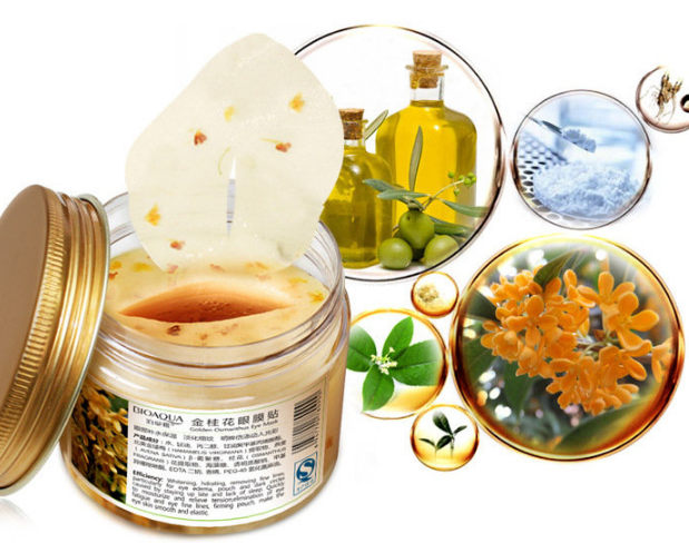 

Увлажняющие и омолаживающие патчи для глаз с золотым османтусом Golden Osmanthus Eye Mask