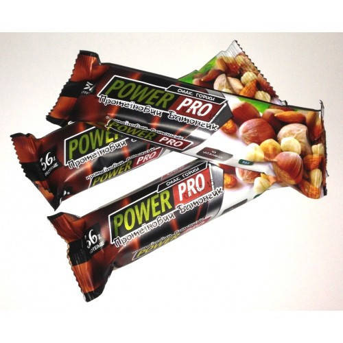 

Протеиновый батончик Power Pro ореховий NUTELLA 36%, 60г x 20 шт/блок