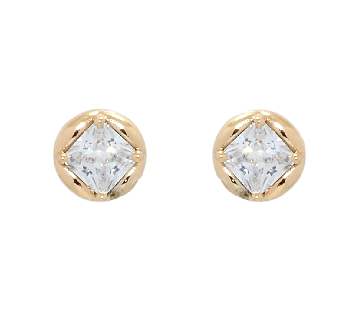 

Серьги Xuping Позолота 18K гвоздики (пусеты) "Кристальные ромбы" ø 6мм