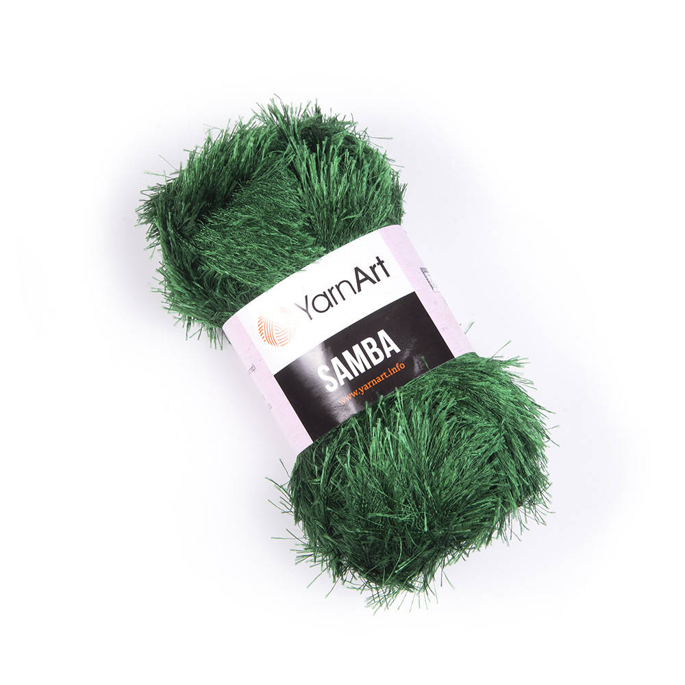 

Yarnart Samba № 200 зеленый, Зелёный