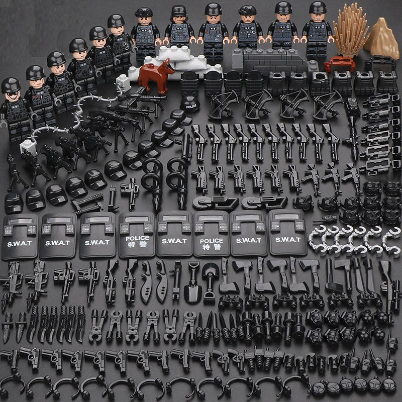 

Фигурки человечки военные спецназ полиция солдатики swat 12 шт для лего lego