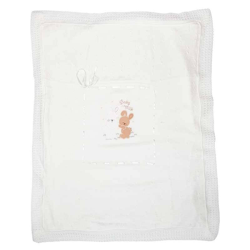 

Плед вязанный травка "Dali Daco" 242, Зайчики, Разные цвета