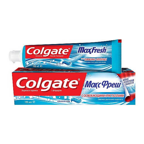 

Зубная паста Colgate МаксФреш с освежающими кристаллами, 100 мл.