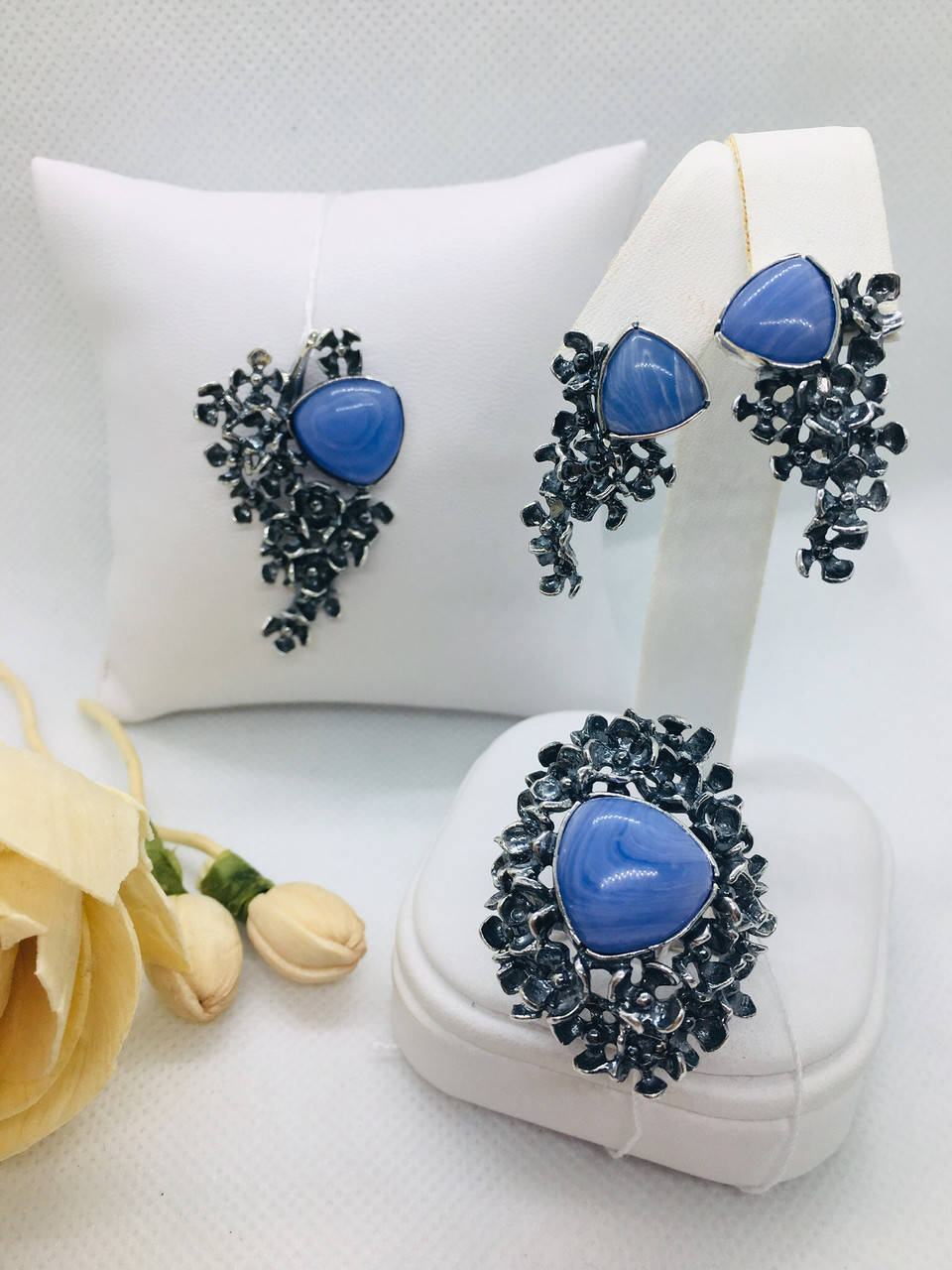 

Комплект украшений из серебра Совиньон