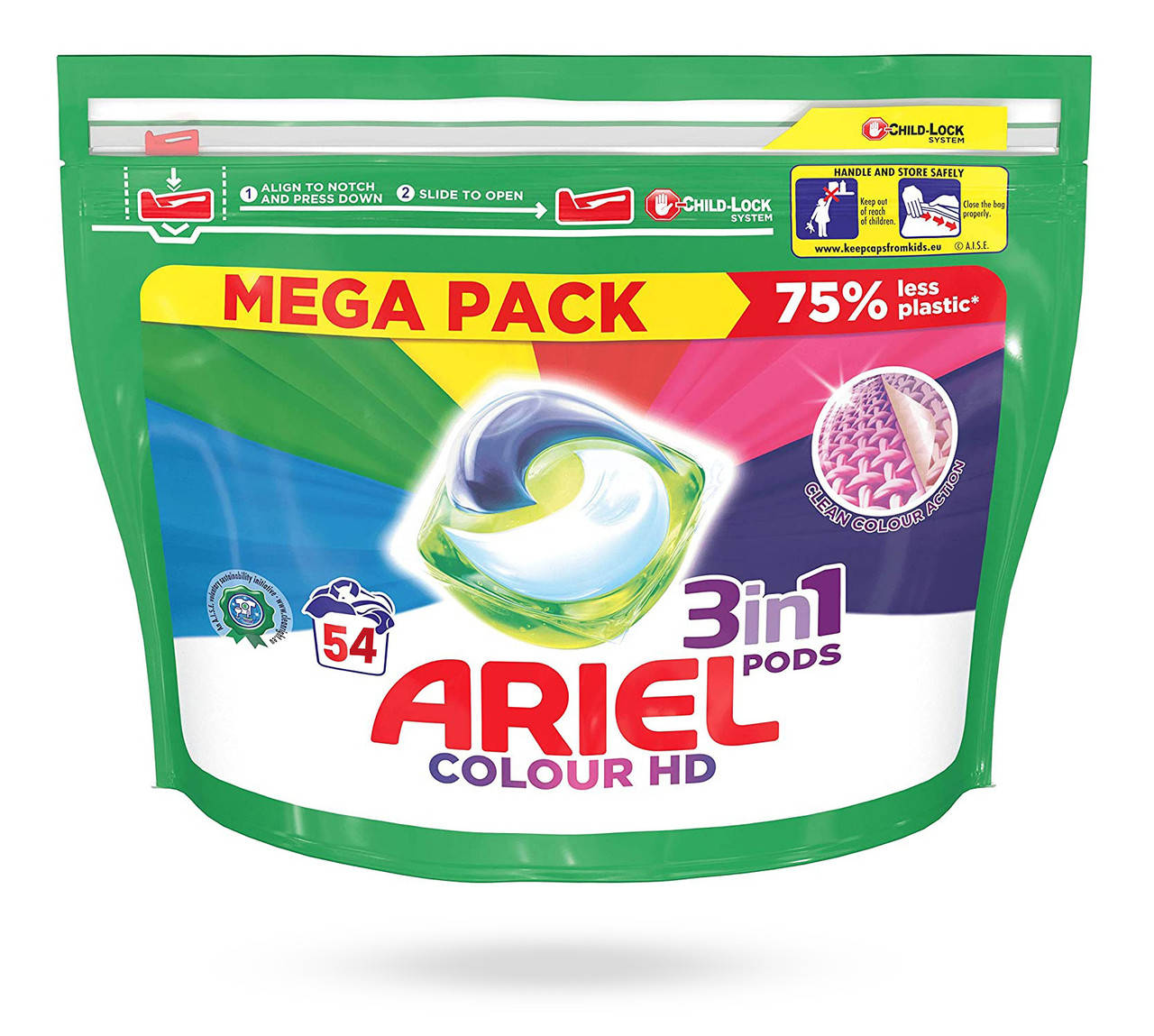 

Капсулы для стирки Ariel Pods All in 1 Color 54 шт