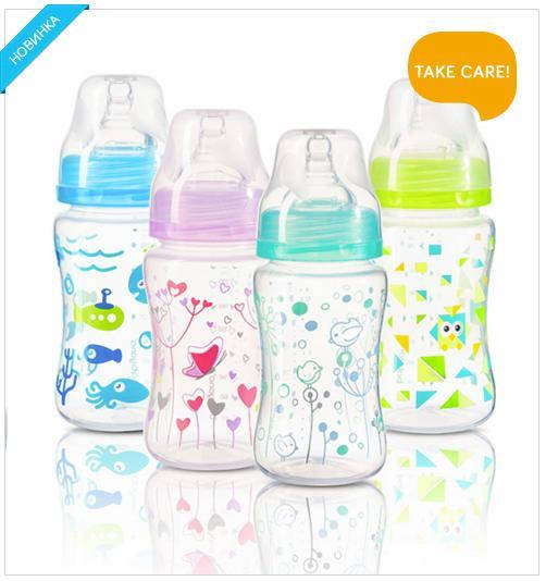 

Антиколиковая бутылка с широким горлышком BabyOno 240 ml