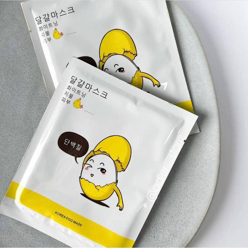 

Тканевая маска для лица Korea Egg Mask яичная увлажняющая