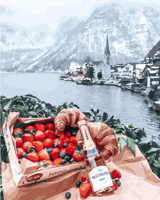 

Картина по номерах " Клубника у Гальштата" GX26282