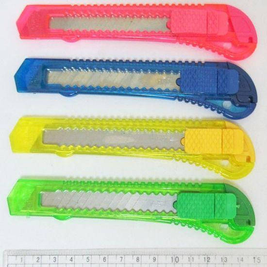 

Нож канцелярский 18мм на ленте, mix4, 12шт/этик.