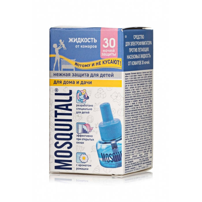 

Жидкость от комаров Mosquitall 30 ночей "Нежная защита"