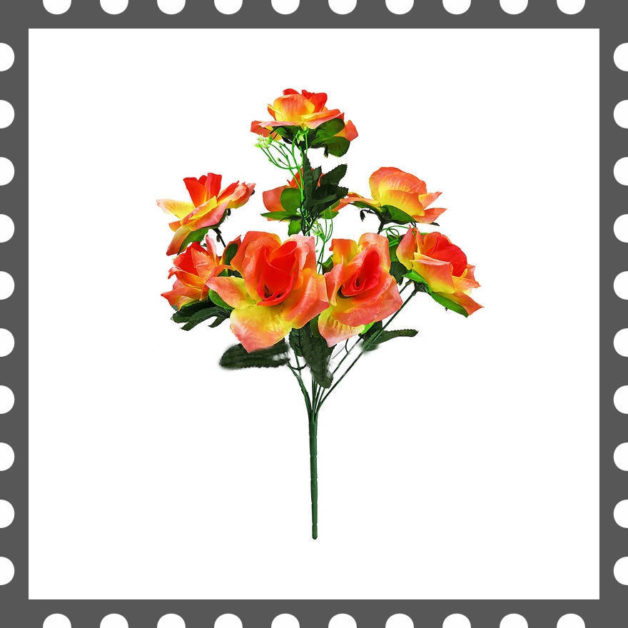 

Искусственные цветы Букет Розы, 9 голов, 500 мм