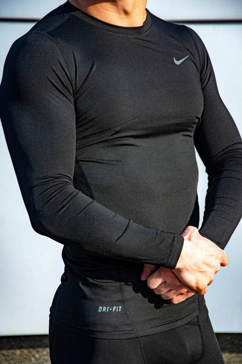 

Термо-кофта Nike Pro Combat Core Compression термобелье Найк Про кофта, Черный