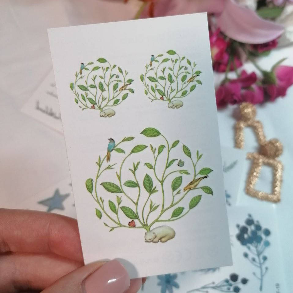 

Временная татуировка кустик