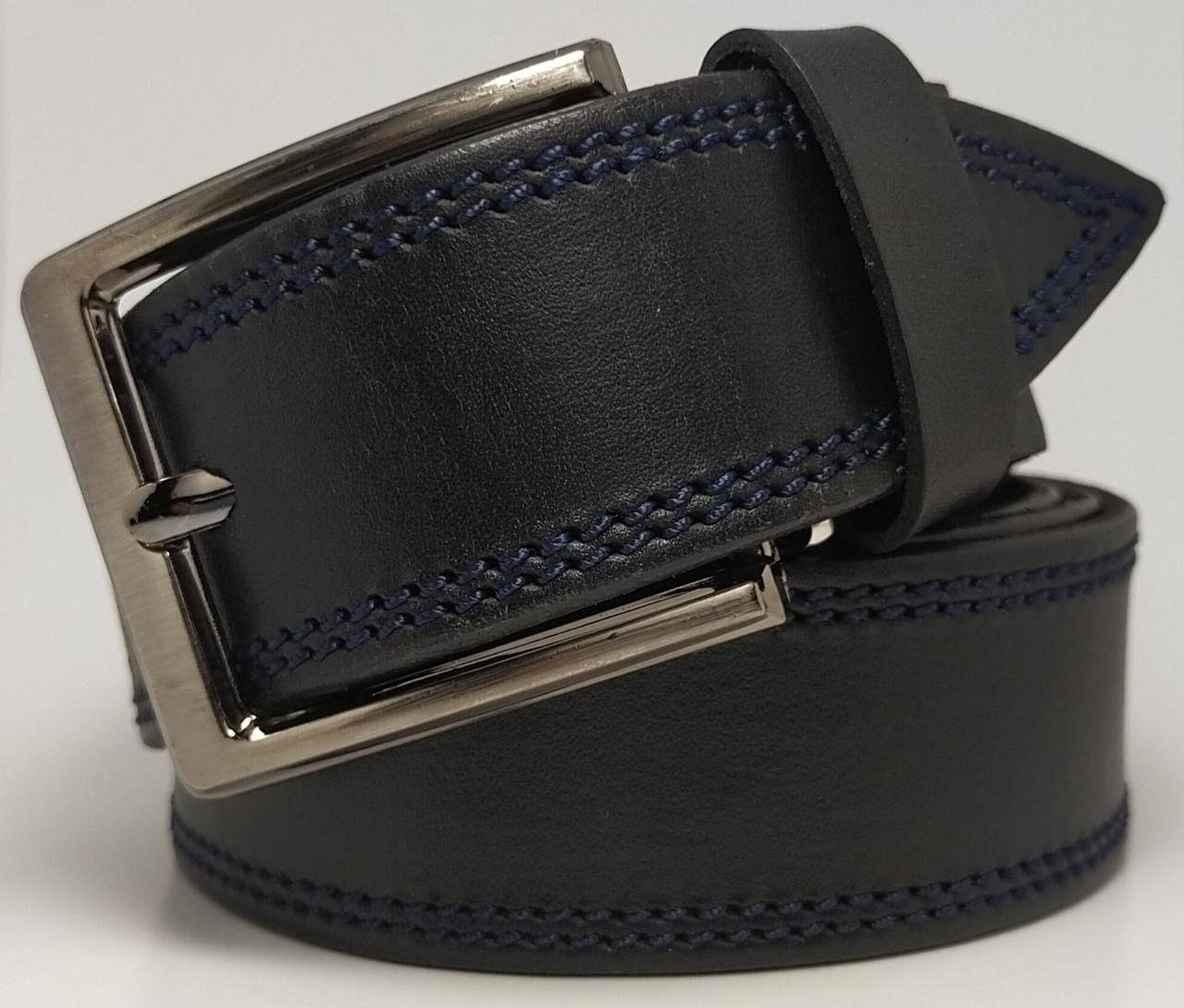 

Ремень джинсовый с синей строчкой. Арт.: RMJKGV0003-40, Черный